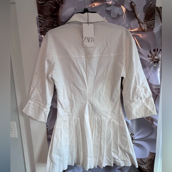 Spring 🌺 NWT ZARA blogger fav SHIRT DRESS M 
🚨 My prices are firm, no discount - Picture 3 of 14